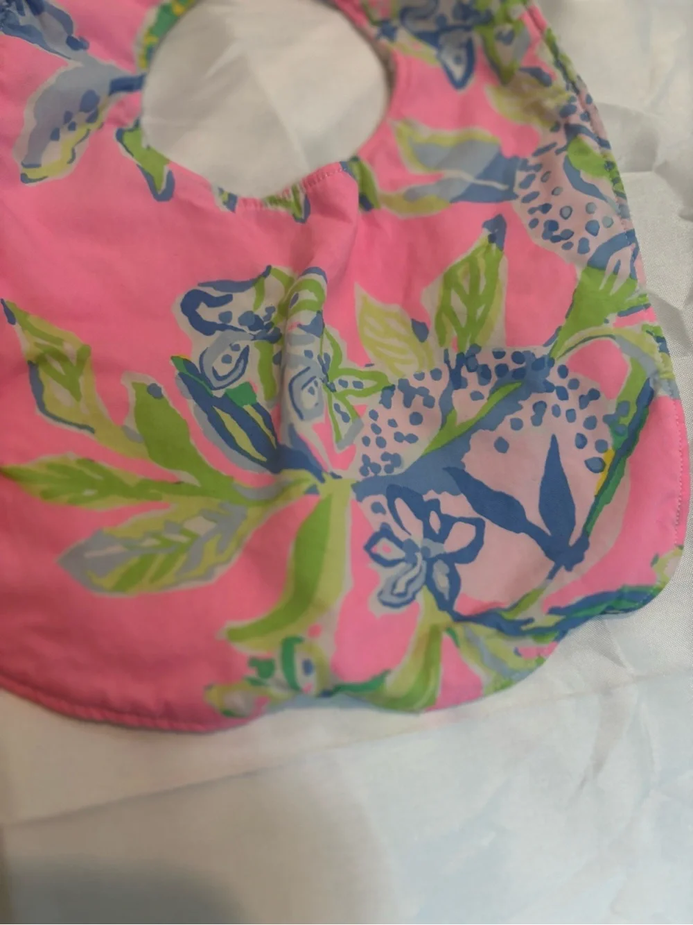 Lilly Pulitzer Pink Floral Bib Set for Babies custom made